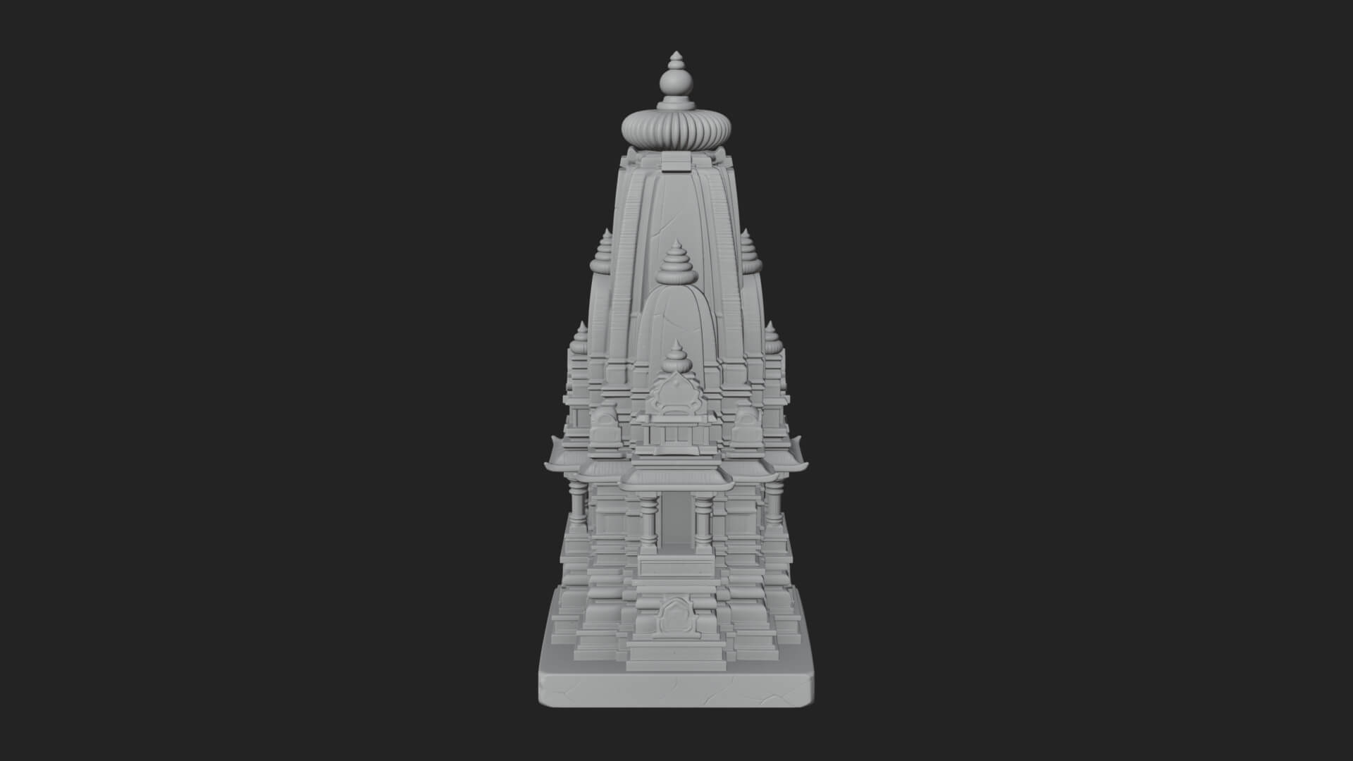 Shikhara Temple Tower Design 4 3D Print Model 3D Model