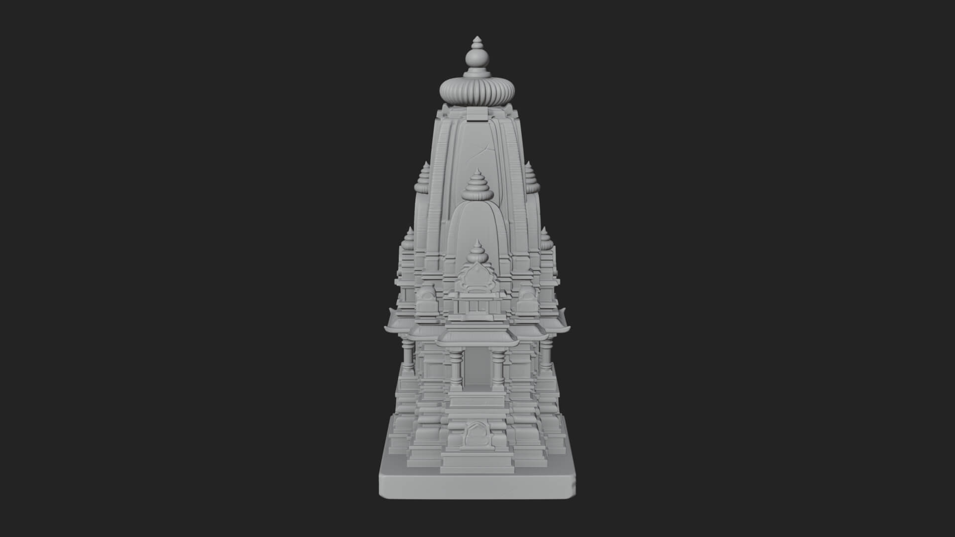 Shikhara Temple Tower Design 4 3D Print Model 3D Model