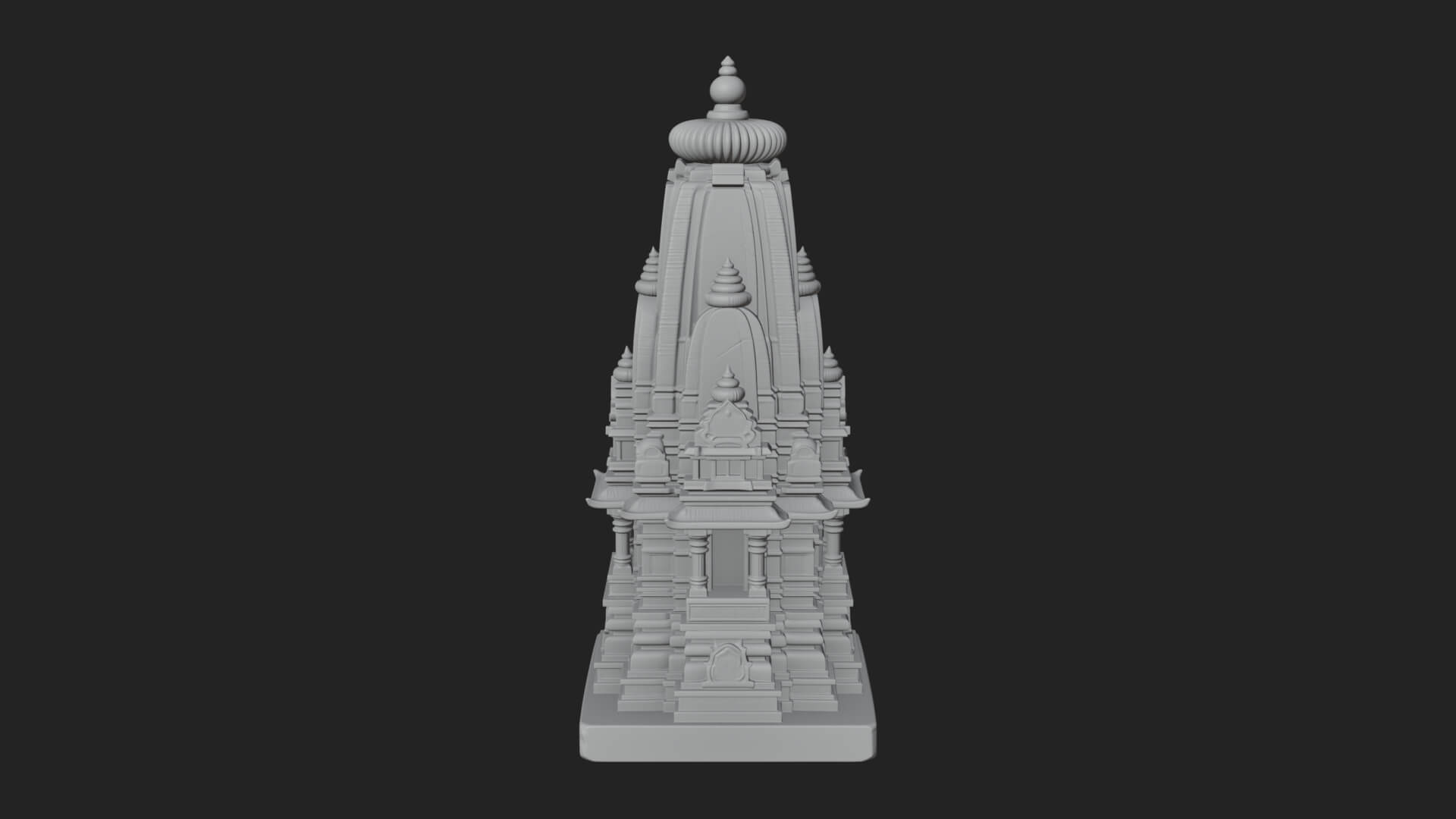 Shikhara Temple Tower Design 4 3D Print Model 3D Model