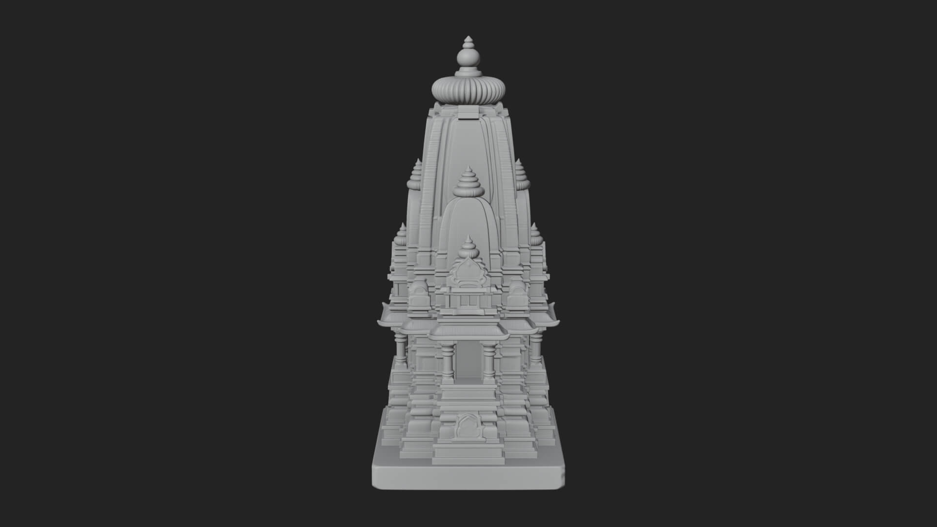 Shikhara Temple Tower Design 4 3D Print Model 3D Model