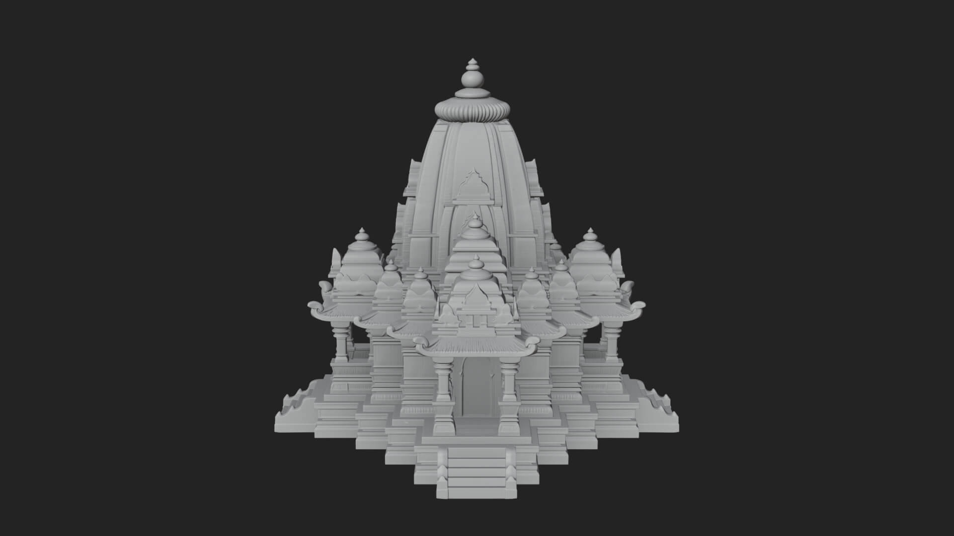 Shikhara Temple Tower Design 6 3D Print Model 3D Model