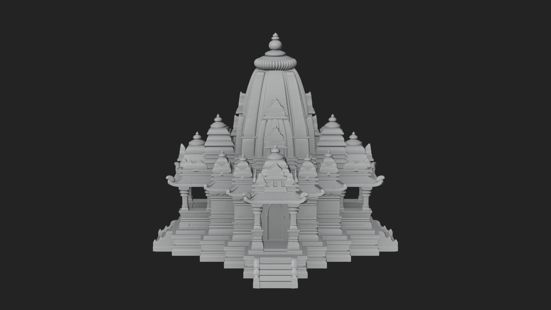 Shikhara Temple Tower Design 6 3D Print Model 3D Model
