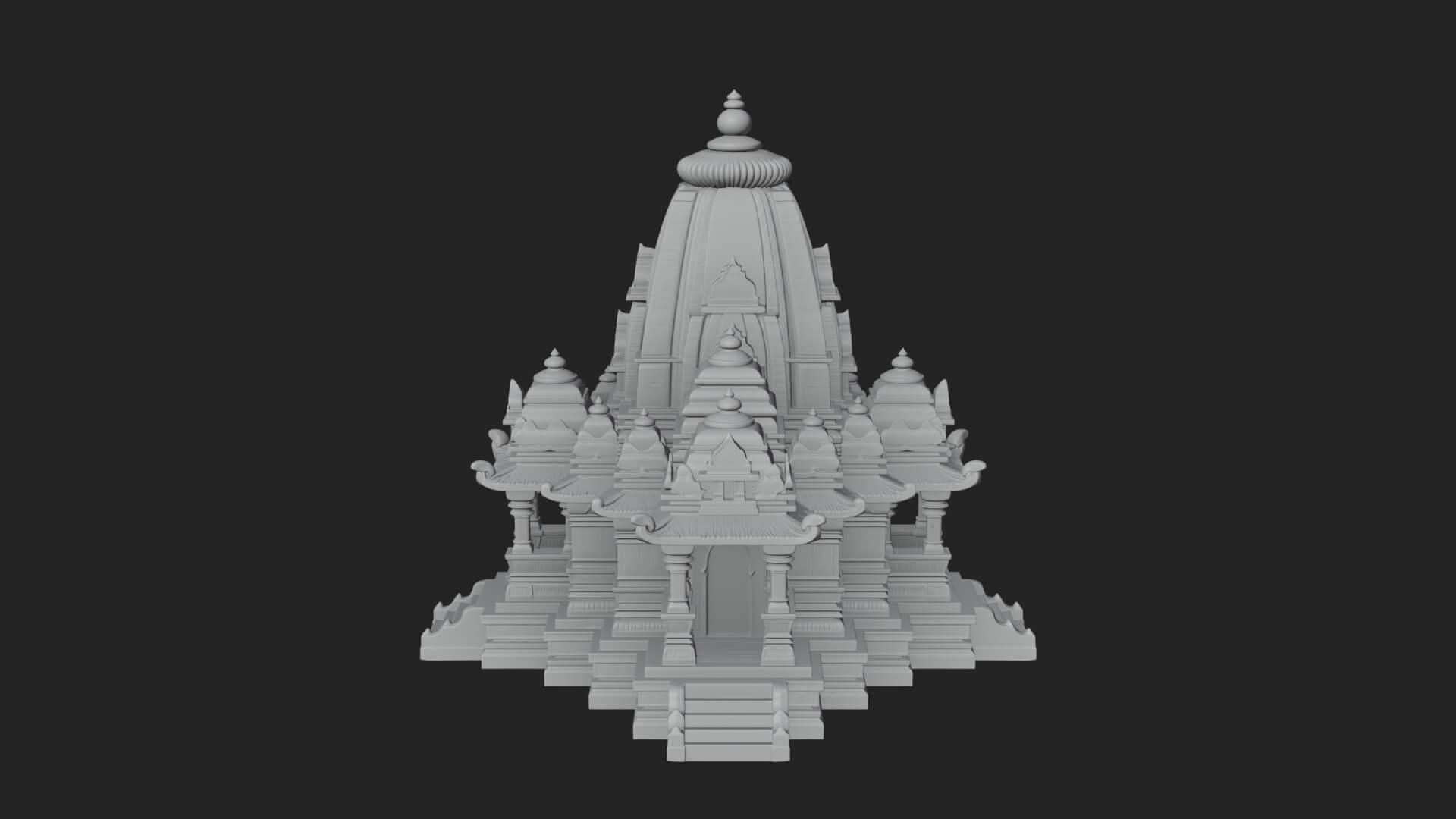 Shikhara Temple Tower Design 6 3D Print Model 3D Model