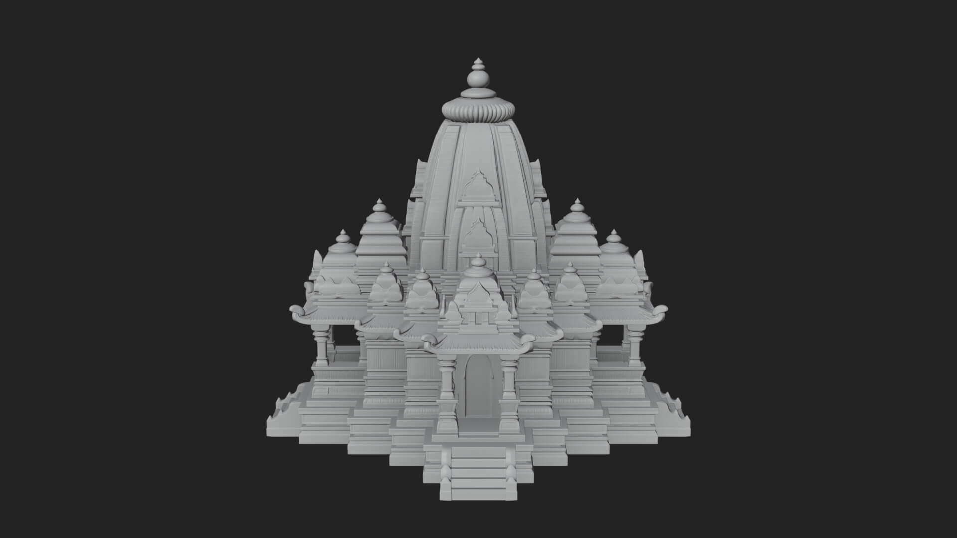 Shikhara Temple Tower Design 6 3D Print Model 3D Model