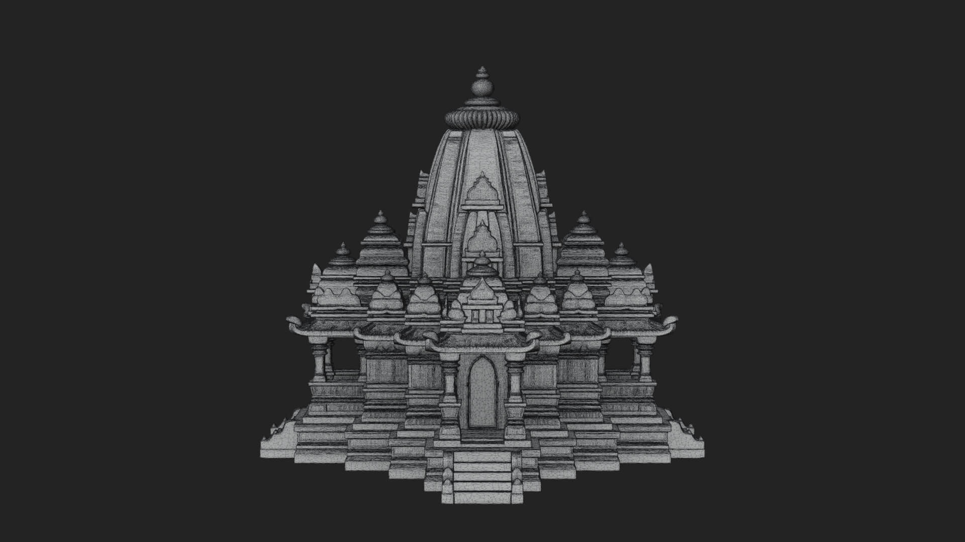 Shikhara Temple Tower Design 6 3D Print Model 3D Model