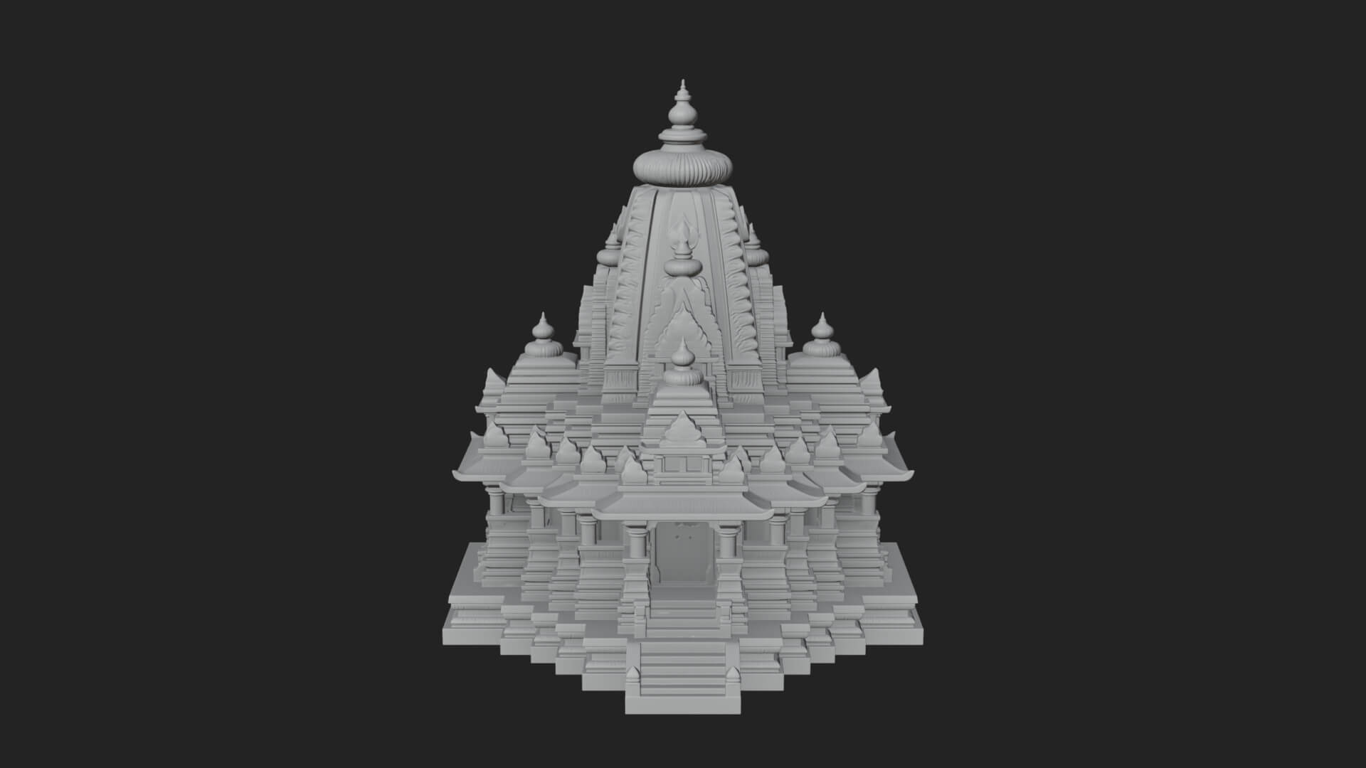 Shikhara Temple Tower Design 8 3D Print Model 3D Model
