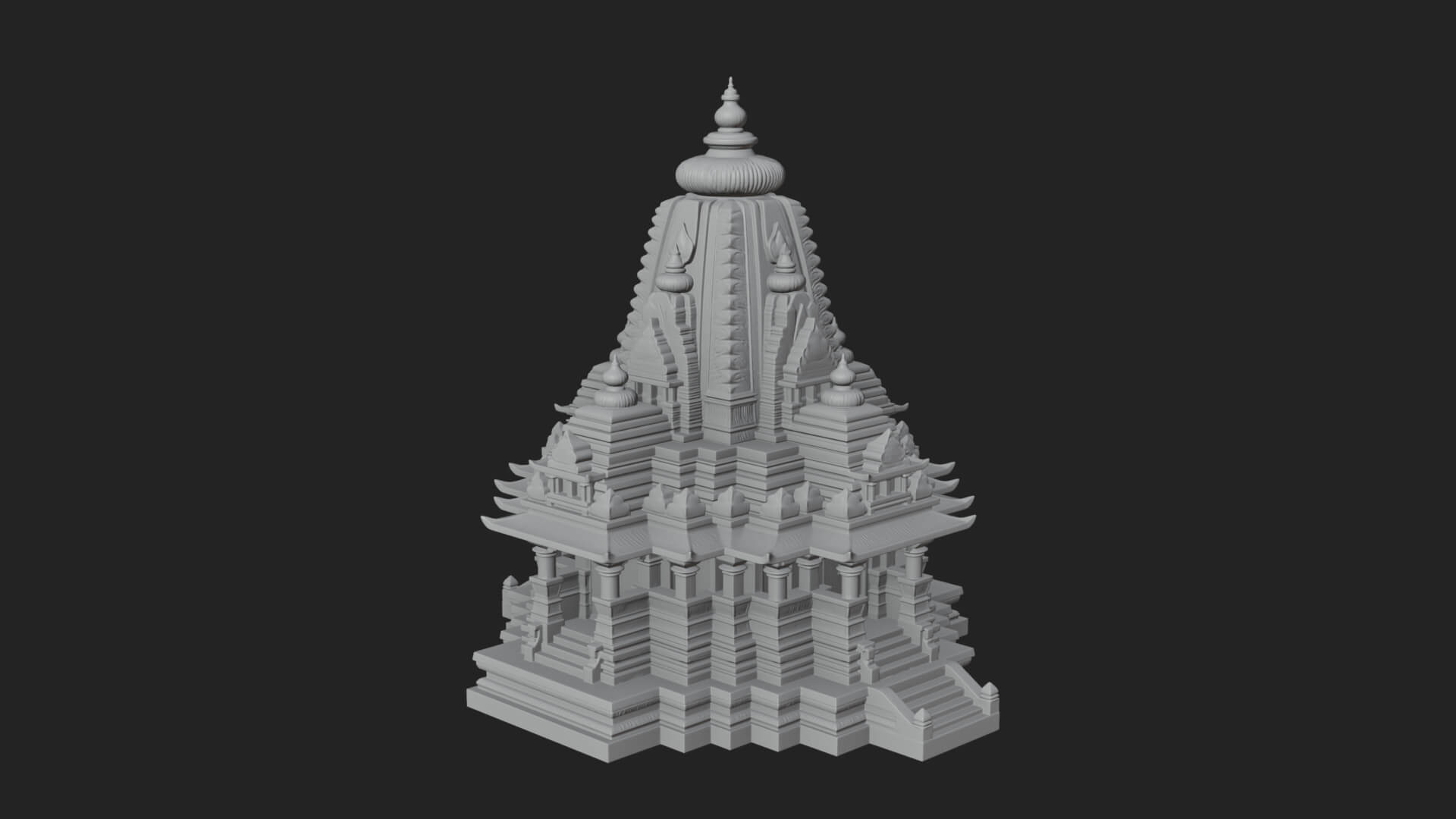 Shikhara Temple Tower Design 8 3D Print Model 3D Model