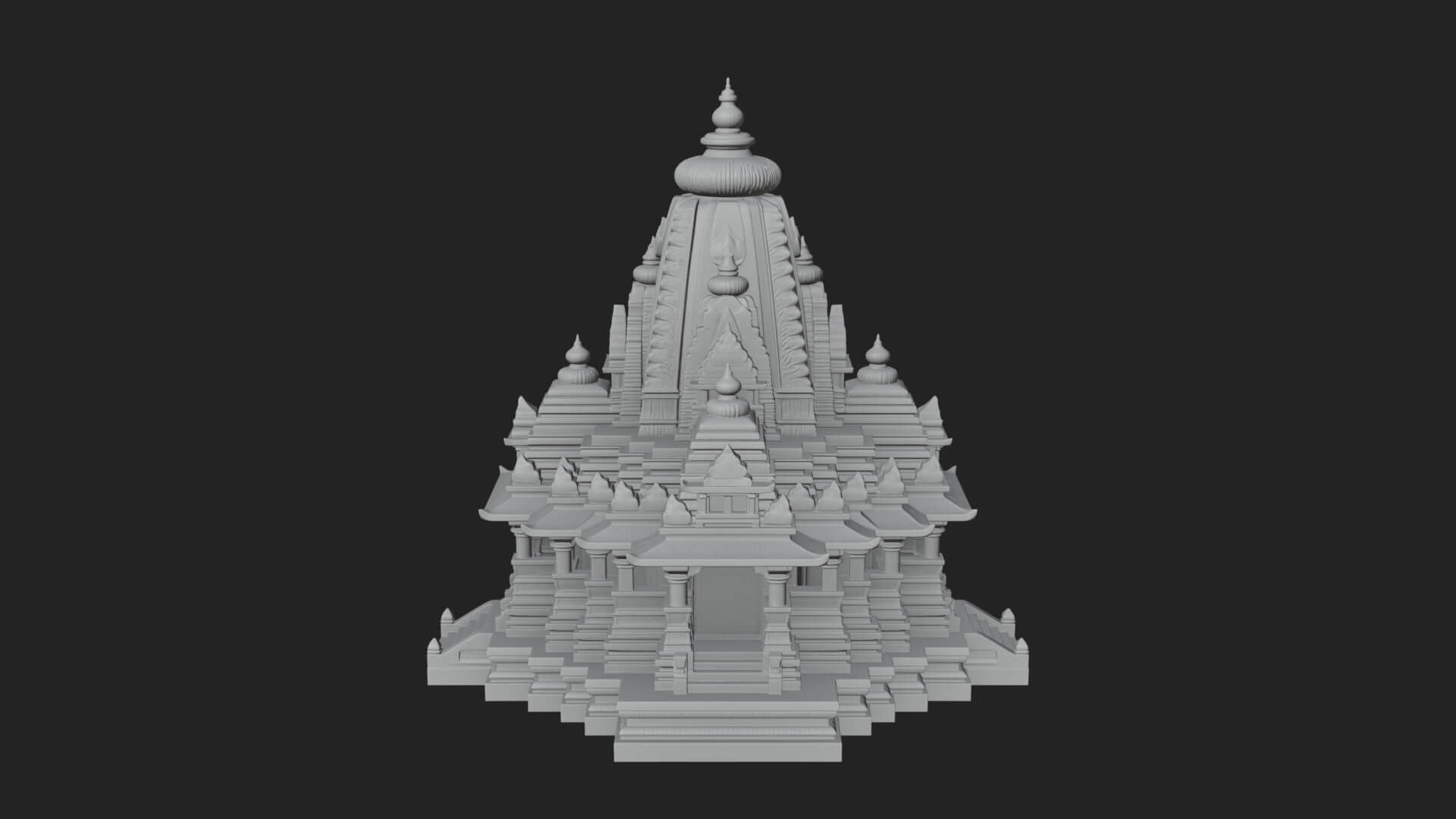 Shikhara Temple Tower Design 8 3D Print Model 3D Model