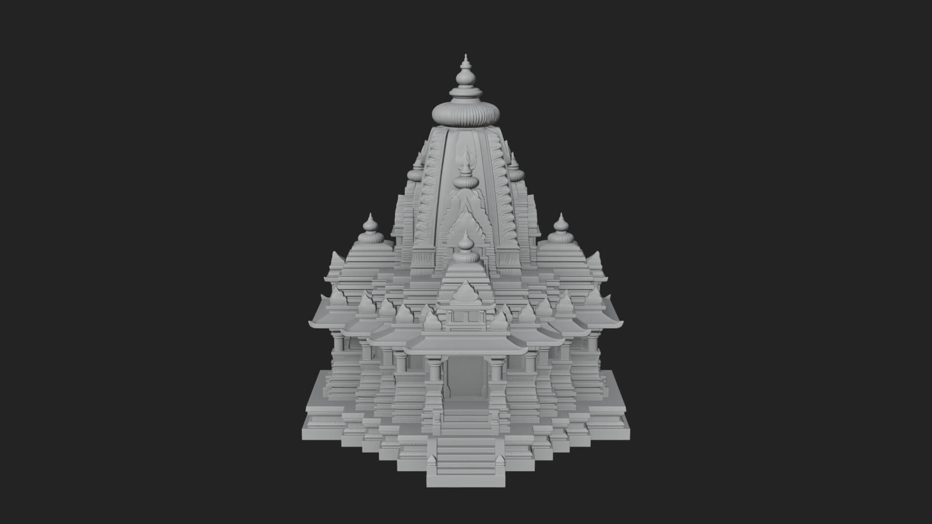 Shikhara Temple Tower Design 8 3D Print Model 3D Model