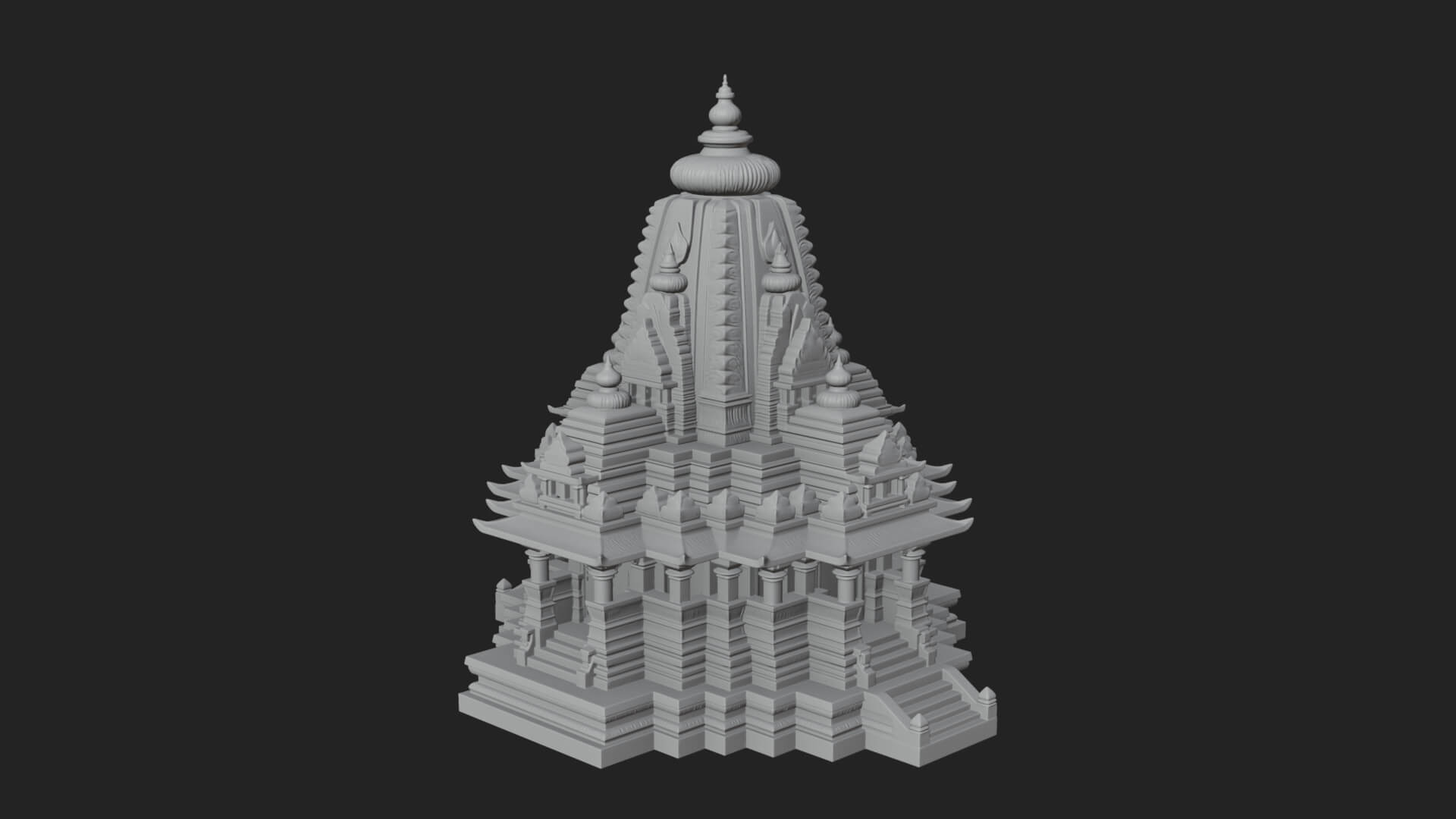 Shikhara Temple Tower Design 8 3D Print Model 3D Model