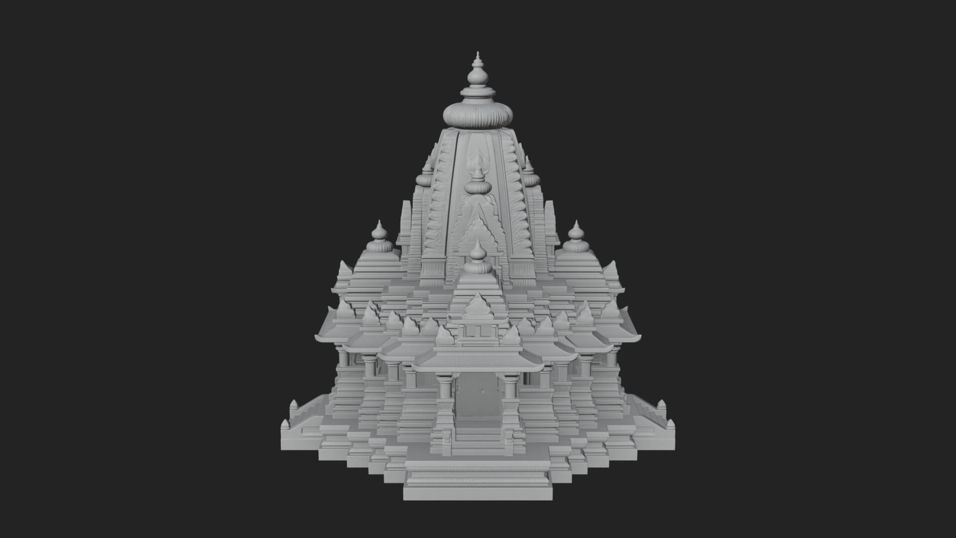 Shikhara Temple Tower Design 8 3D Print Model 3D Model