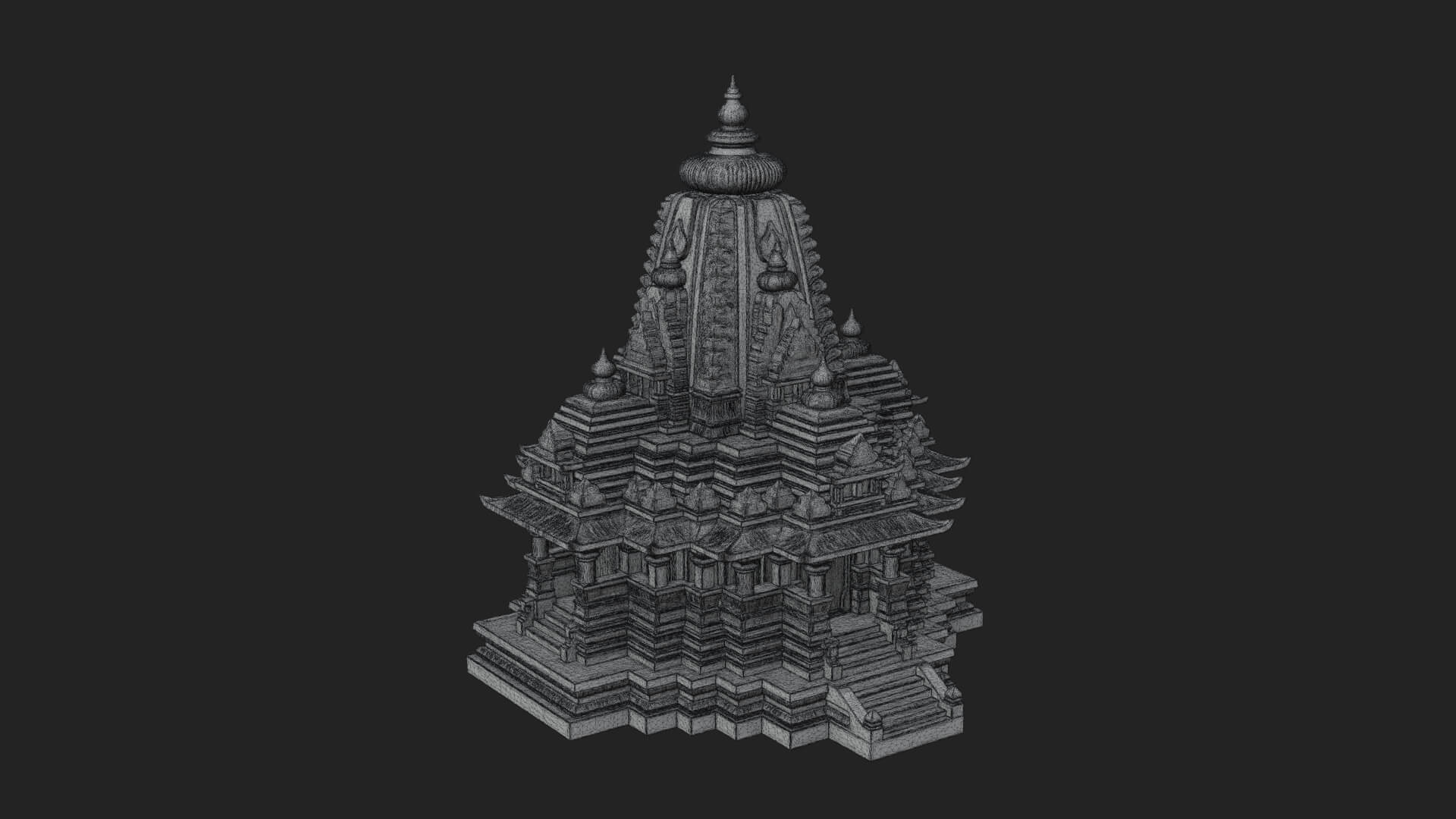 Shikhara Temple Tower Design 8 3D Print Model 3D Model