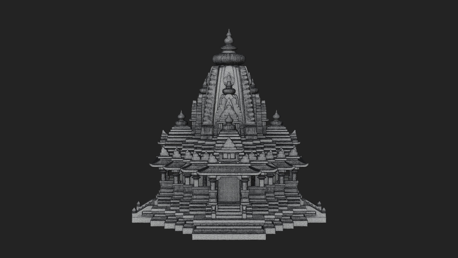 Shikhara Temple Tower Design 8 3D Print Model 3D Model