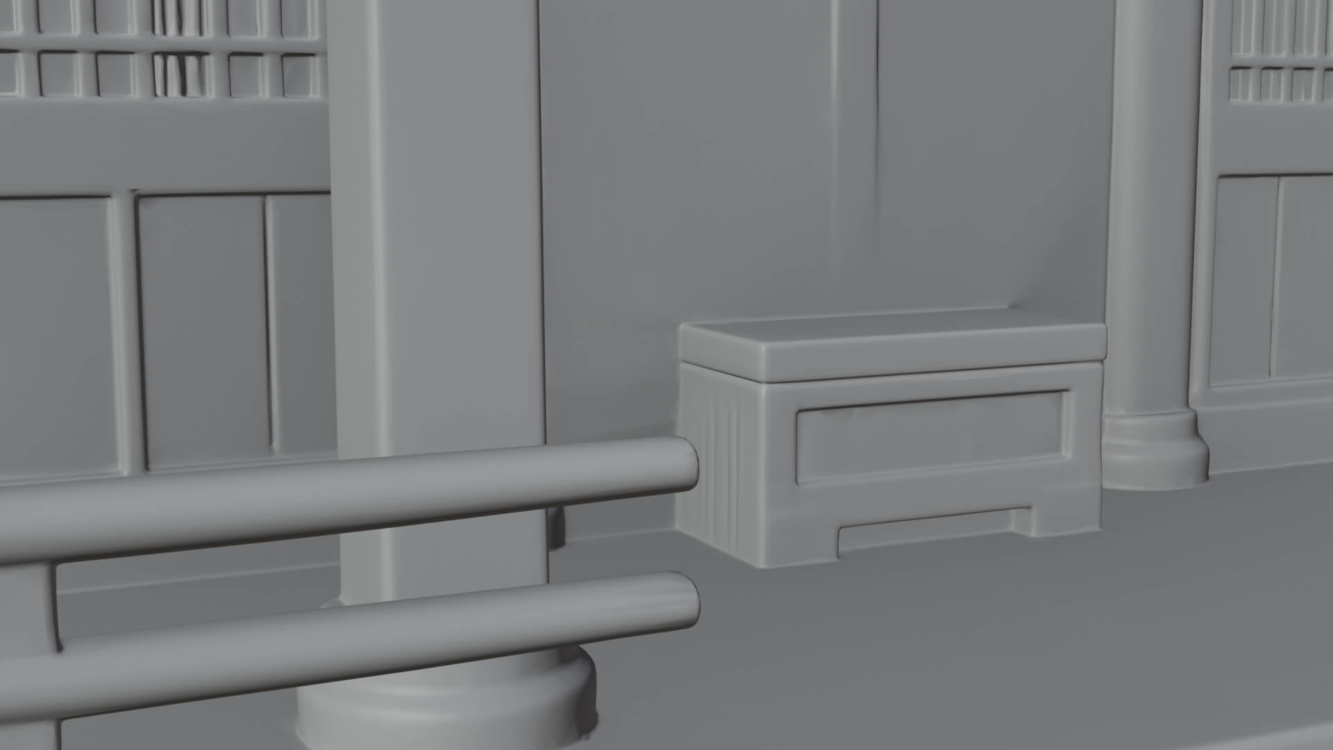 Shinto Shrine Temple Design 2 3D Print Model 3D Model