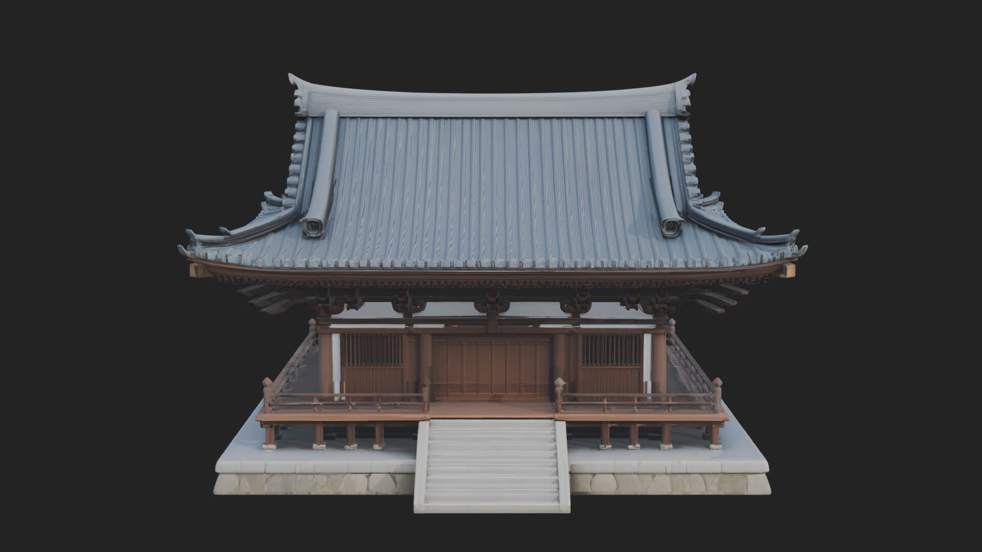 Shinto Shrine Temple Design 5 3D Print Model 3D Model