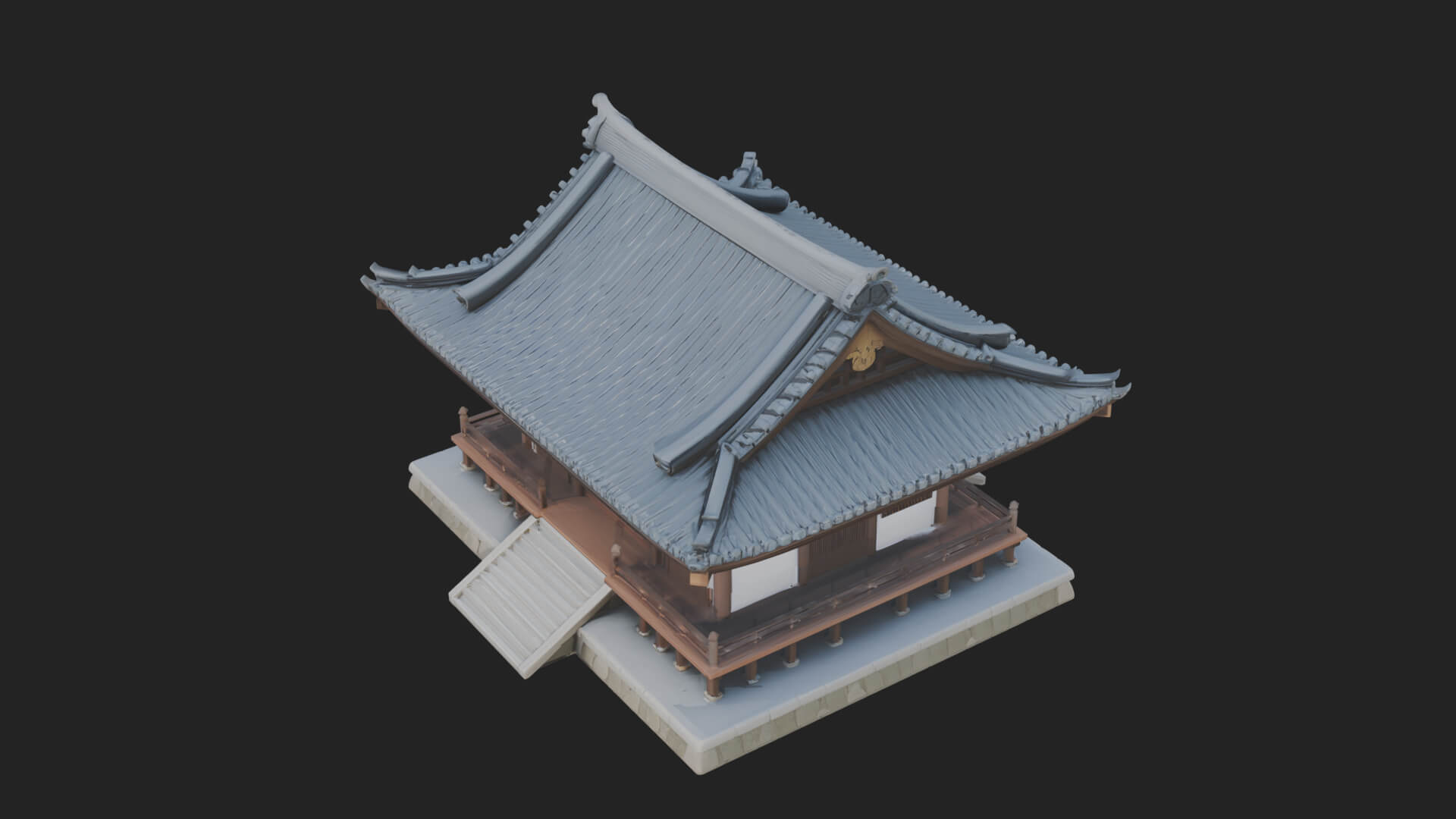 Shinto Shrine Temple Design 5 3D Print Model 3D Model