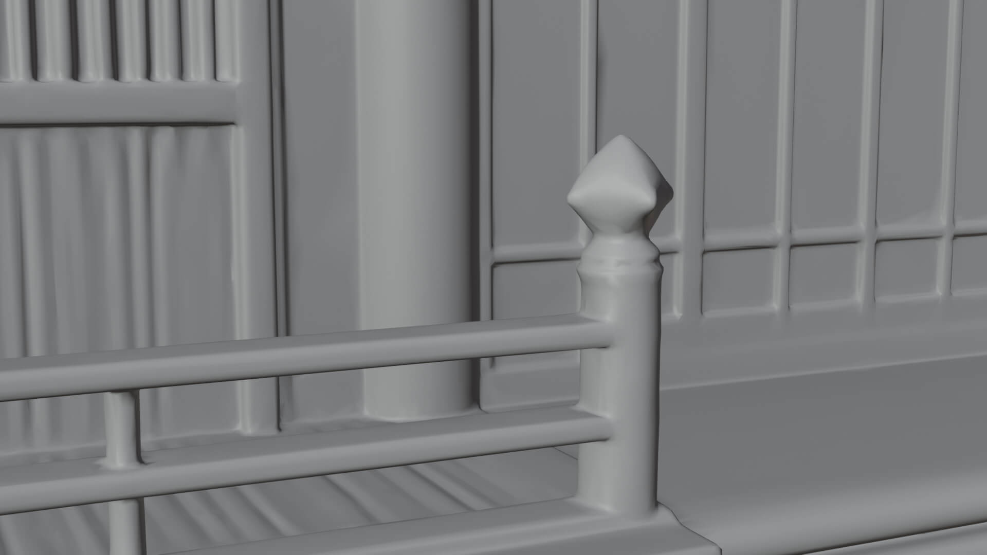 Shinto Shrine Temple Design 5 3D Print Model 3D Model