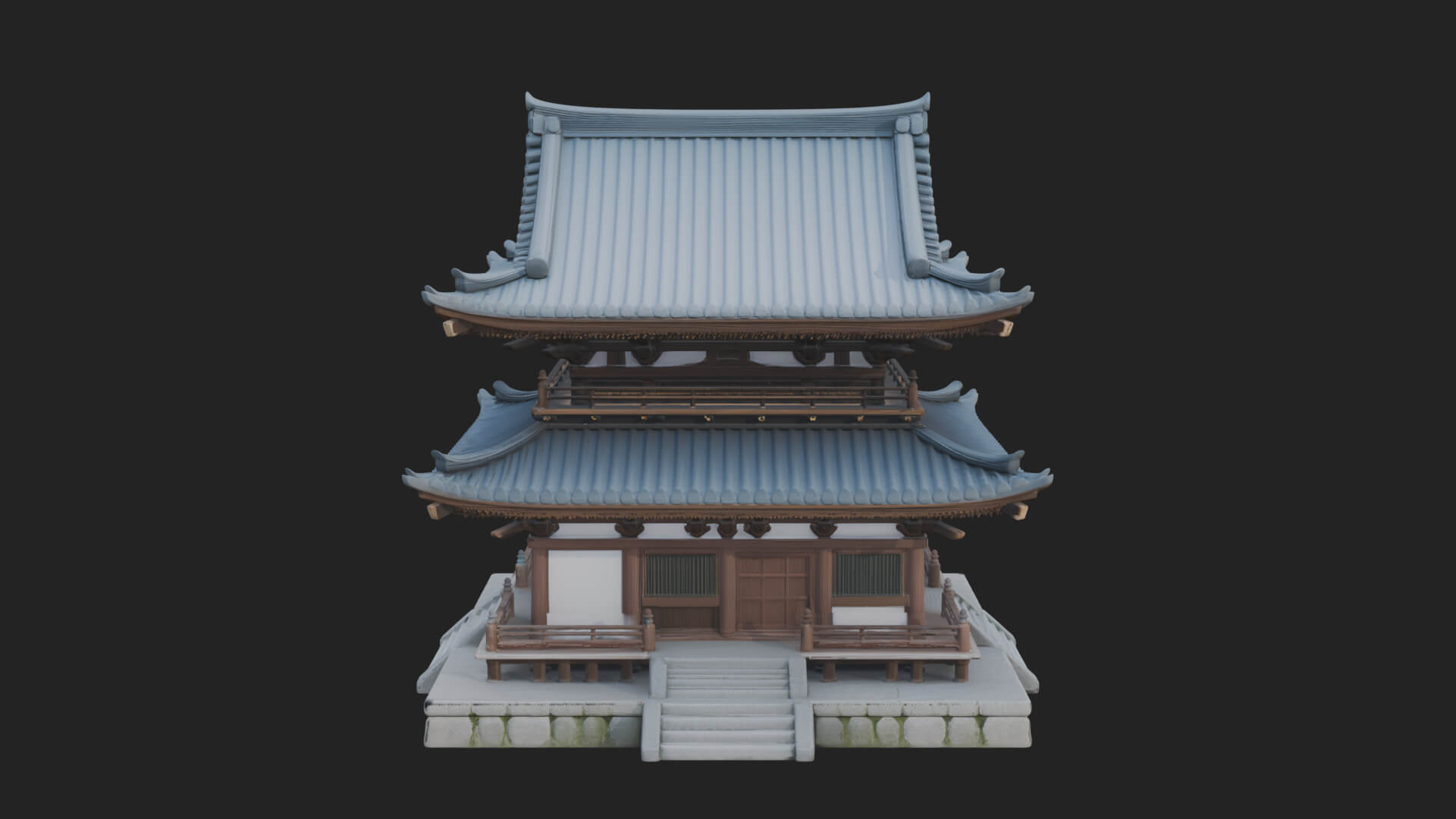 Shinto Shrine Temple Design 8 3D Print Model 3D Model
