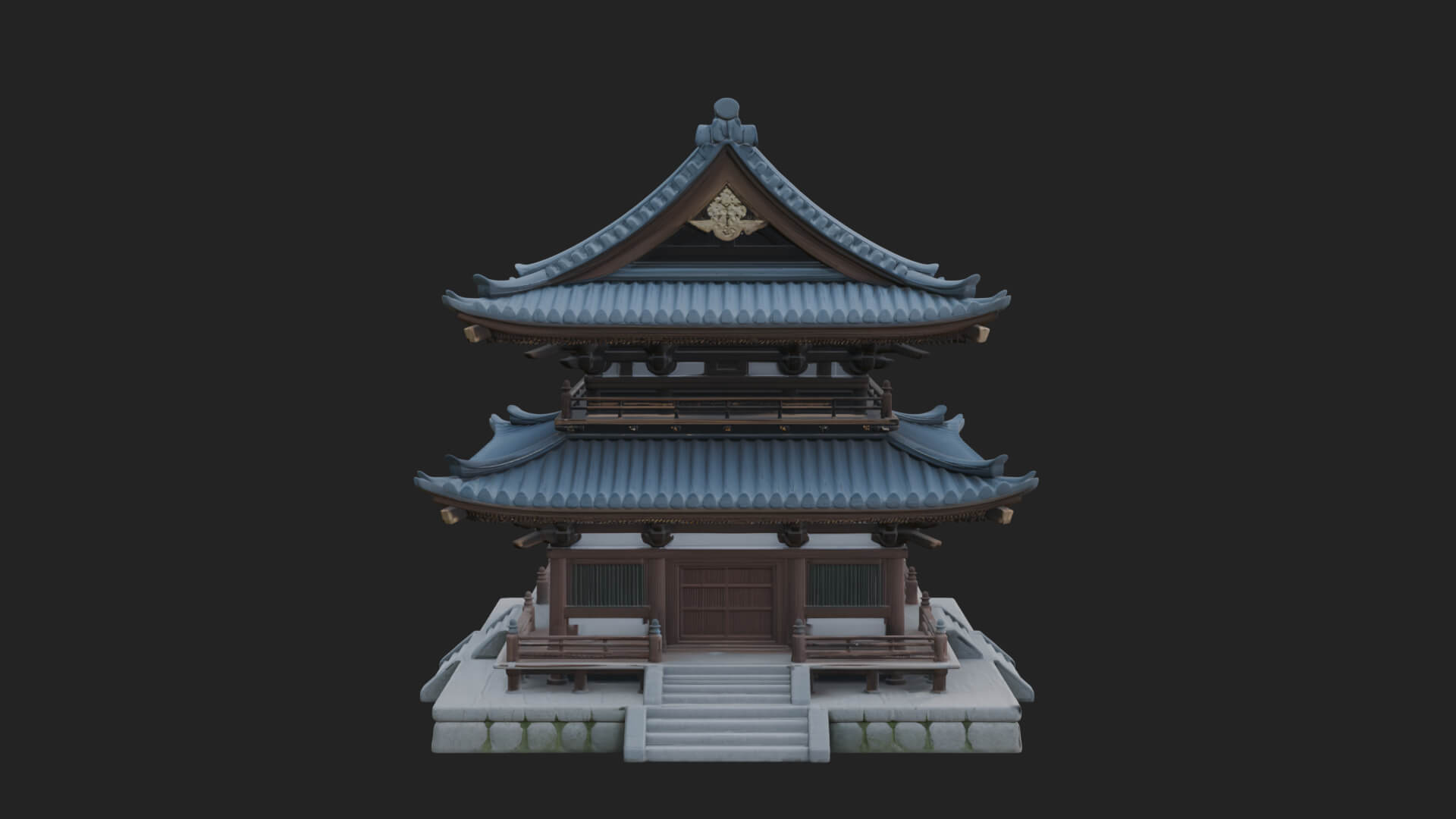 Shinto Shrine Temple Design 8 3D Print Model 3D Model