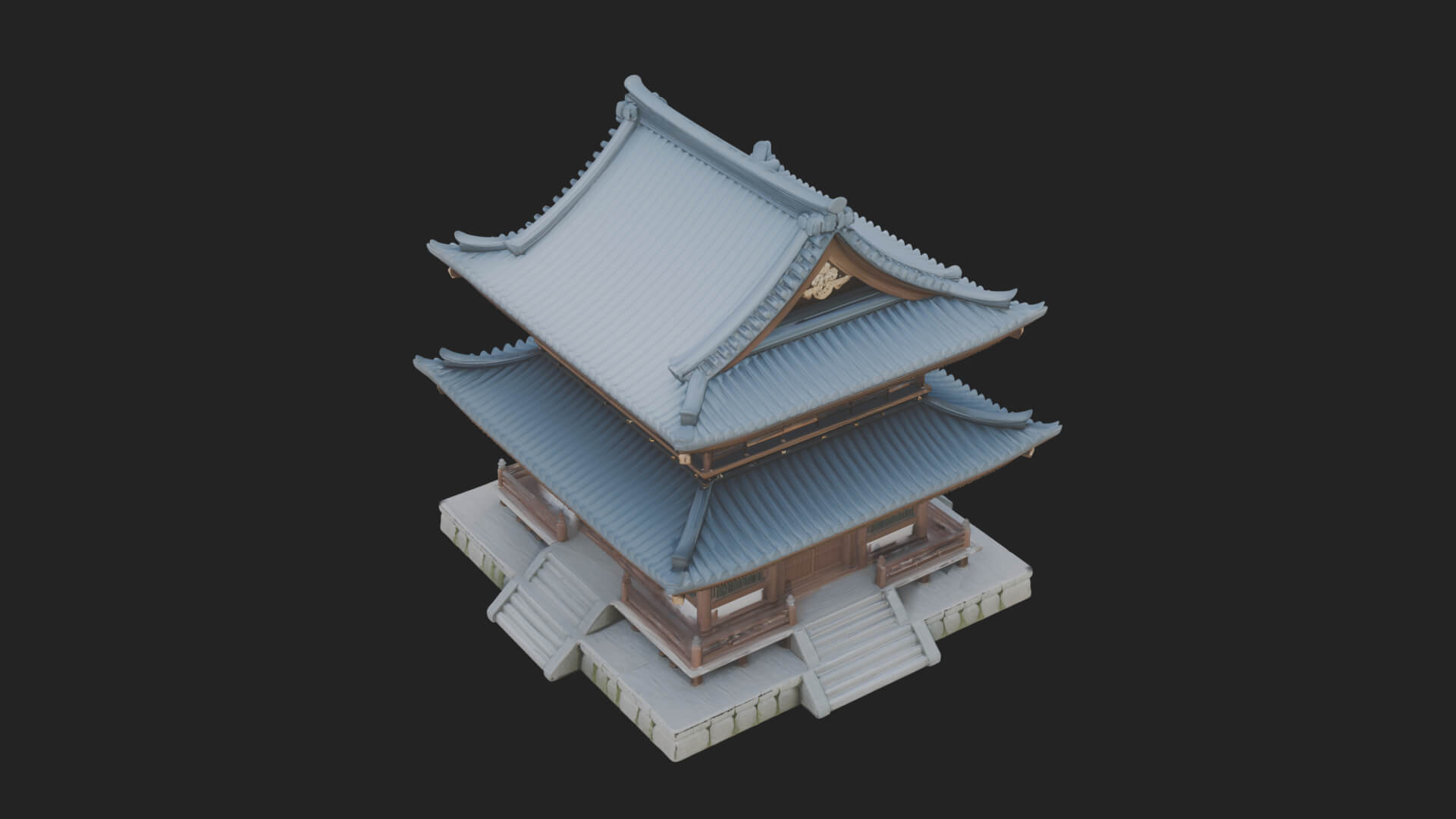 Shinto Shrine Temple Design 8 3D Print Model 3D Model