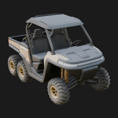Side by Side UTV Model Design 11 3D Print Model