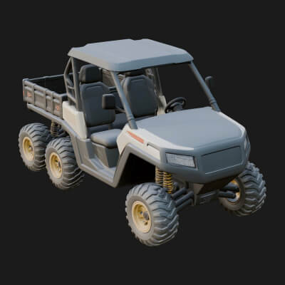 Side by Side UTV Model Design 2 3D Print Model