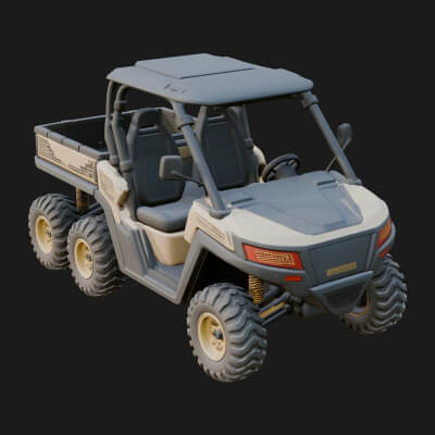 Side by Side UTV Model Design 3 3D Print Model