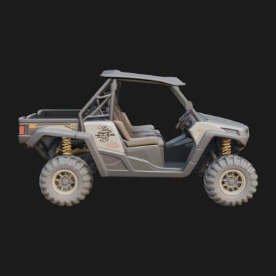 Side by Side UTV Model Design 6 3D Print Model