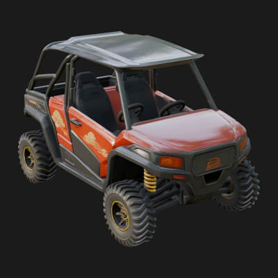 Side by Side UTV Model Design 8 3D Print Model