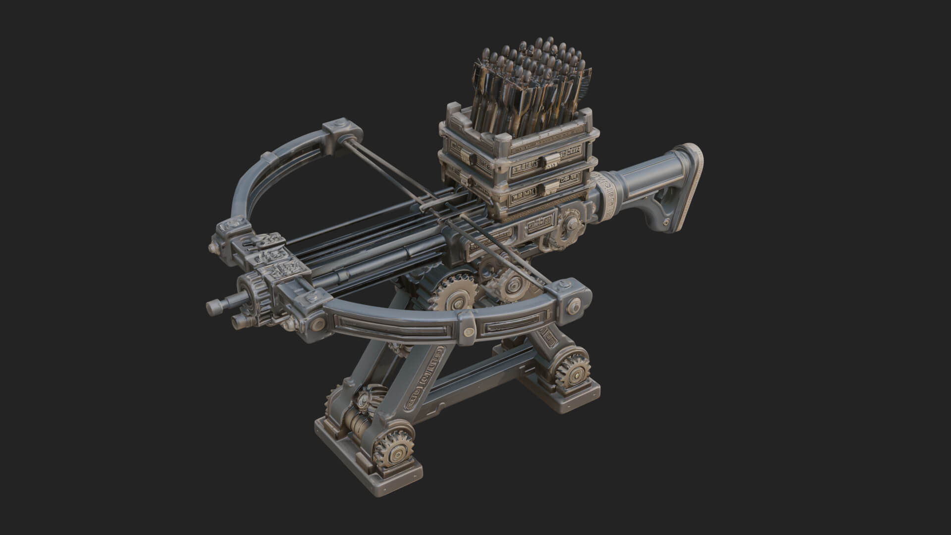 Siege Ballista Model Design 10 3D Print Model 3D Model