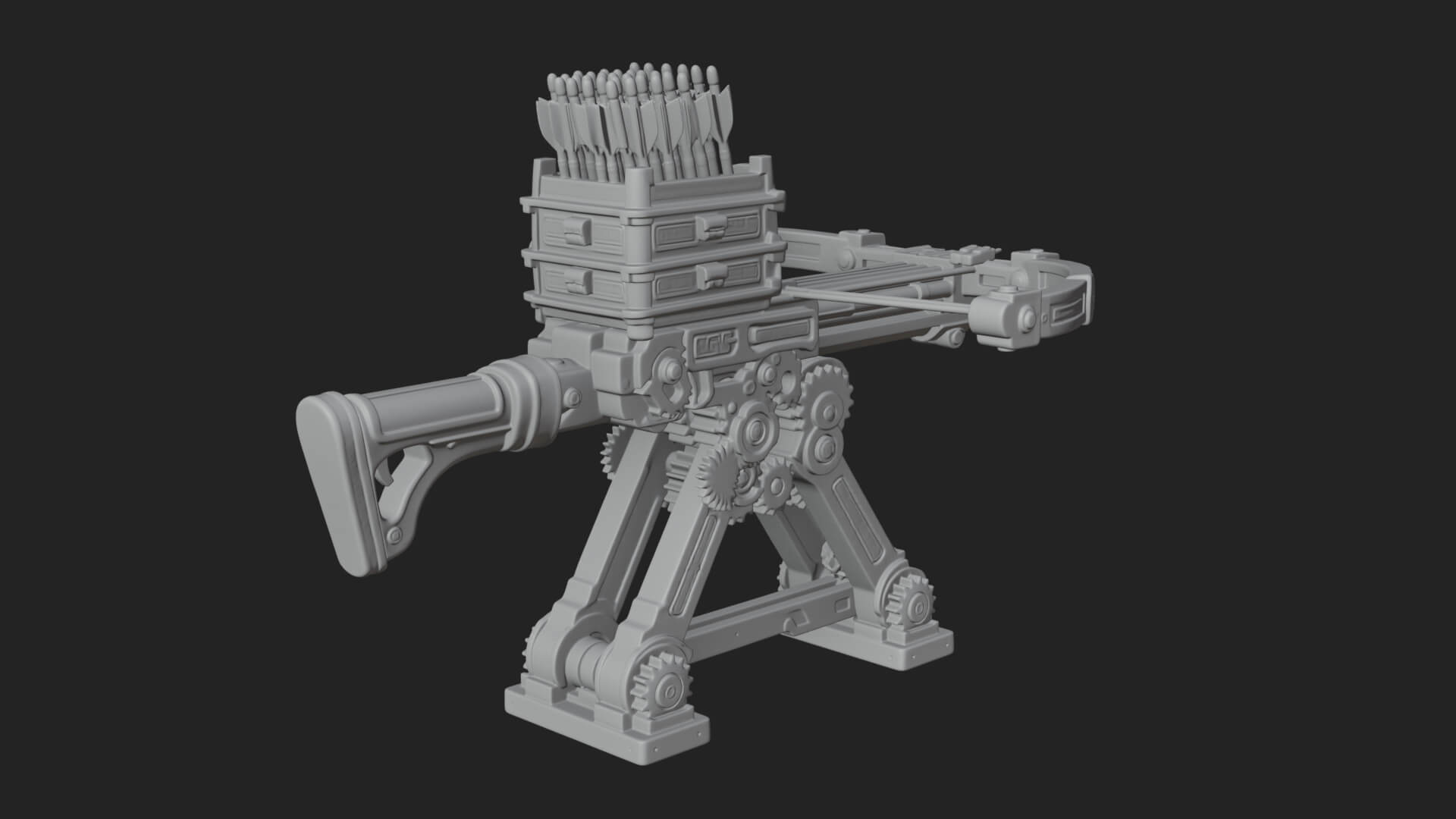 Siege Ballista Model Design 10 3D Print Model 3D Model