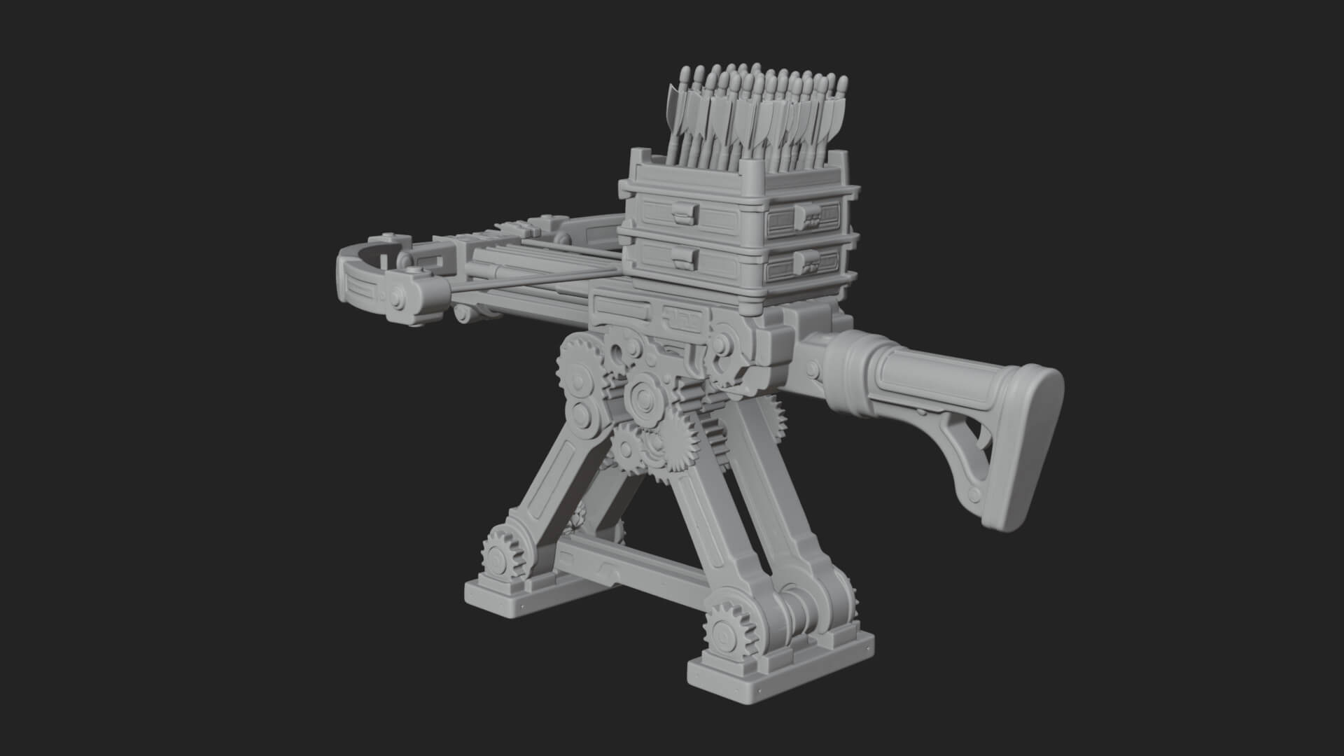 Siege Ballista Model Design 10 3D Print Model 3D Model