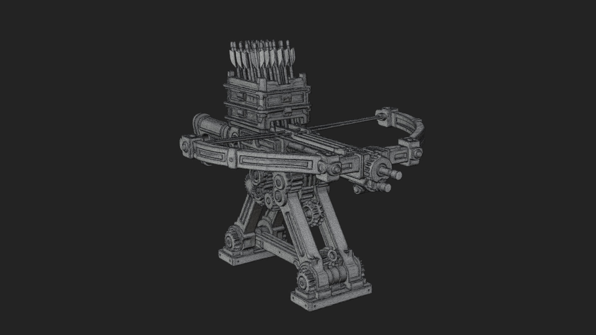 Siege Ballista Model Design 10 3D Print Model 3D Model