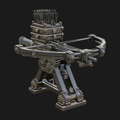 Siege Ballista Model Design 10 3D Print Model