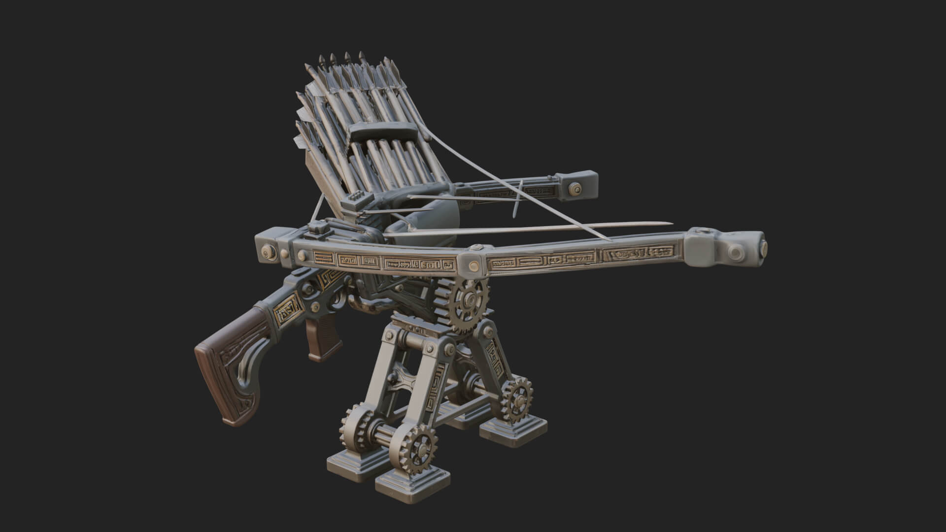 Siege Ballista Model Design 11 3D Print Model 3D Model