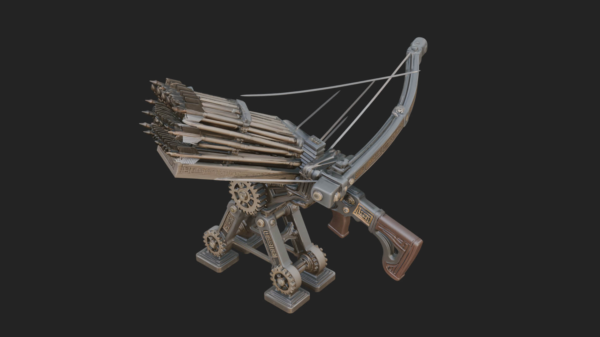 Siege Ballista Model Design 11 3D Print Model 3D Model