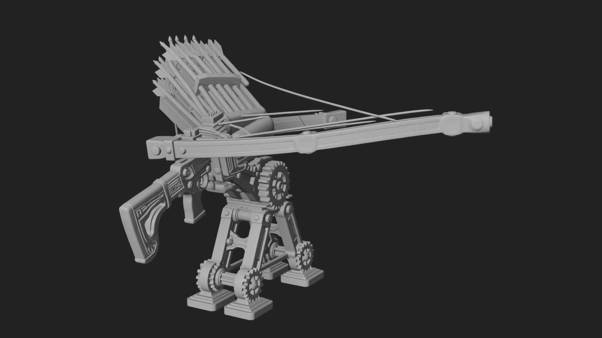 Siege Ballista Model Design 11 3D Print Model 3D Model