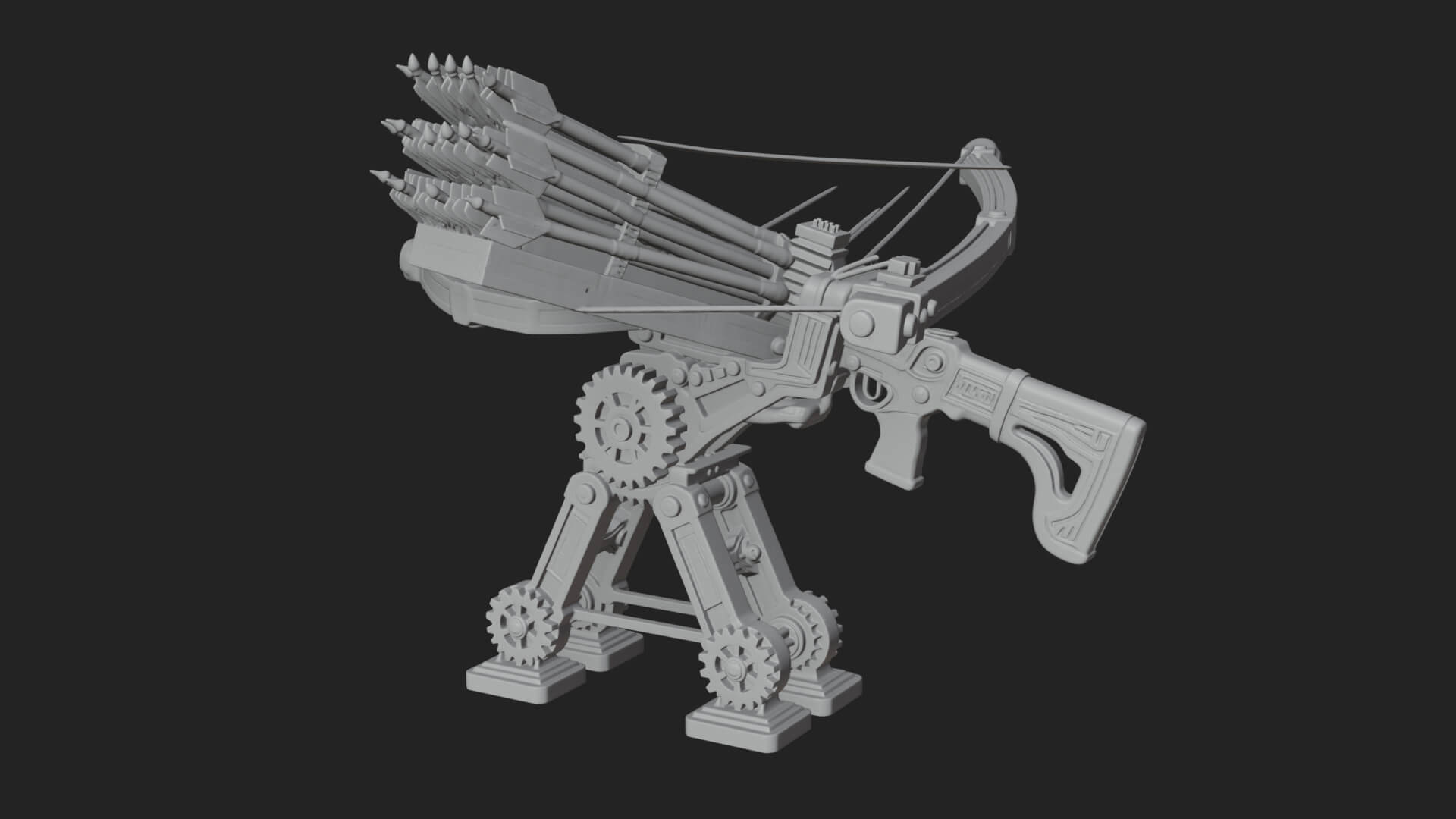 Siege Ballista Model Design 11 3D Print Model 3D Model