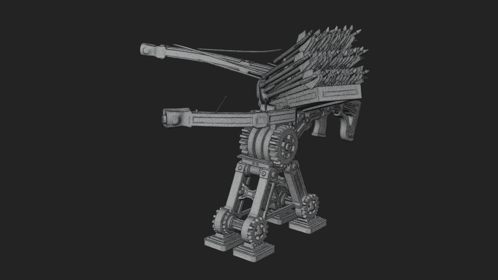 Siege Ballista Model Design 11 3D Print Model 3D Model