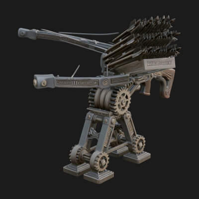 Siege Ballista Model Design 11 3D Print Model