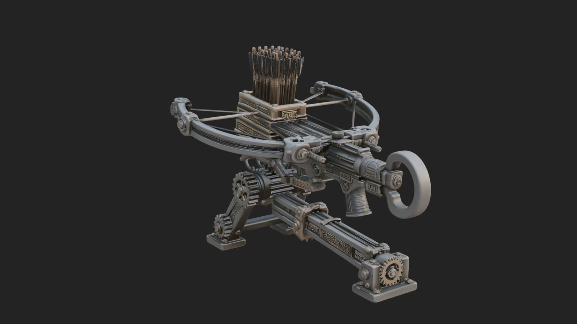 Siege Ballista Model Design 12 3D Print Model 3D Model