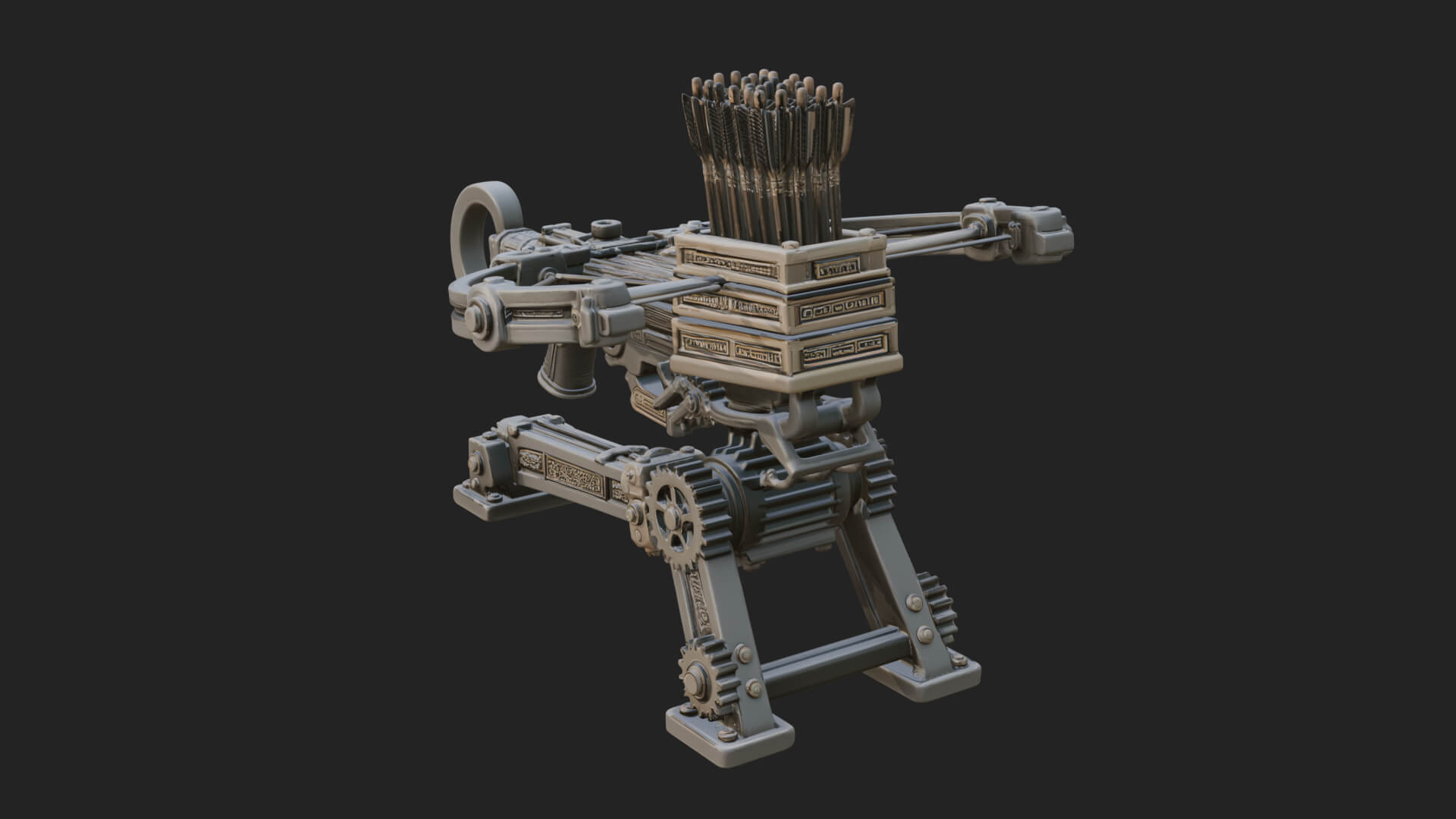 Siege Ballista Model Design 12 3D Print Model 3D Model