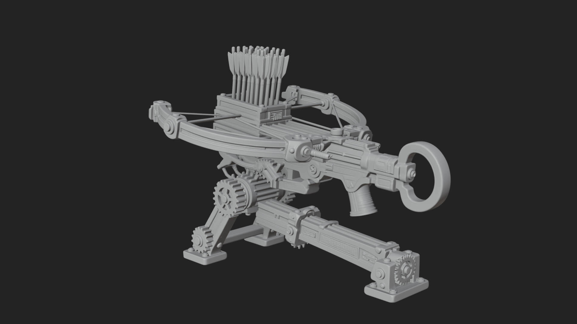 Siege Ballista Model Design 12 3D Print Model 3D Model