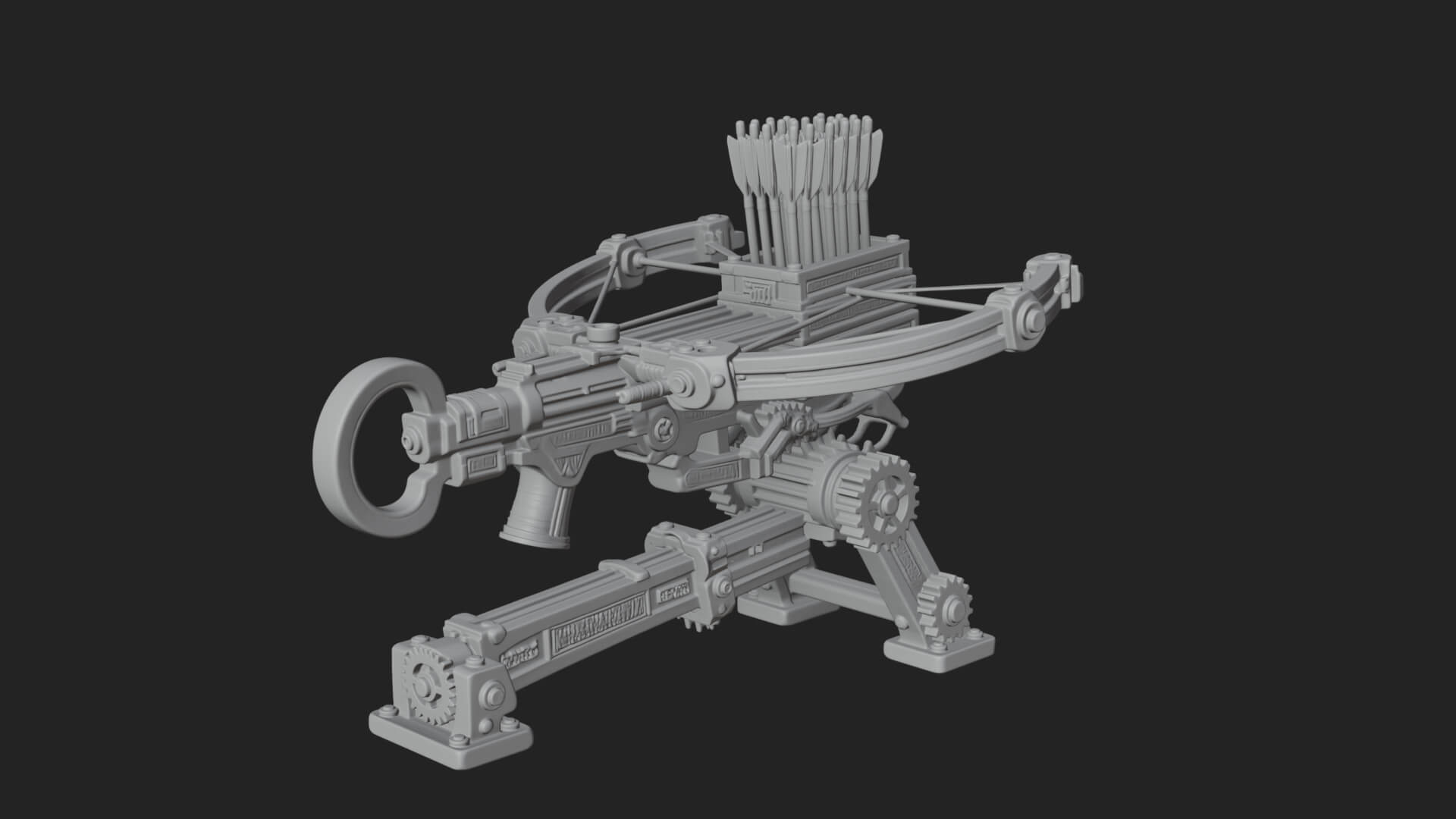 Siege Ballista Model Design 12 3D Print Model 3D Model