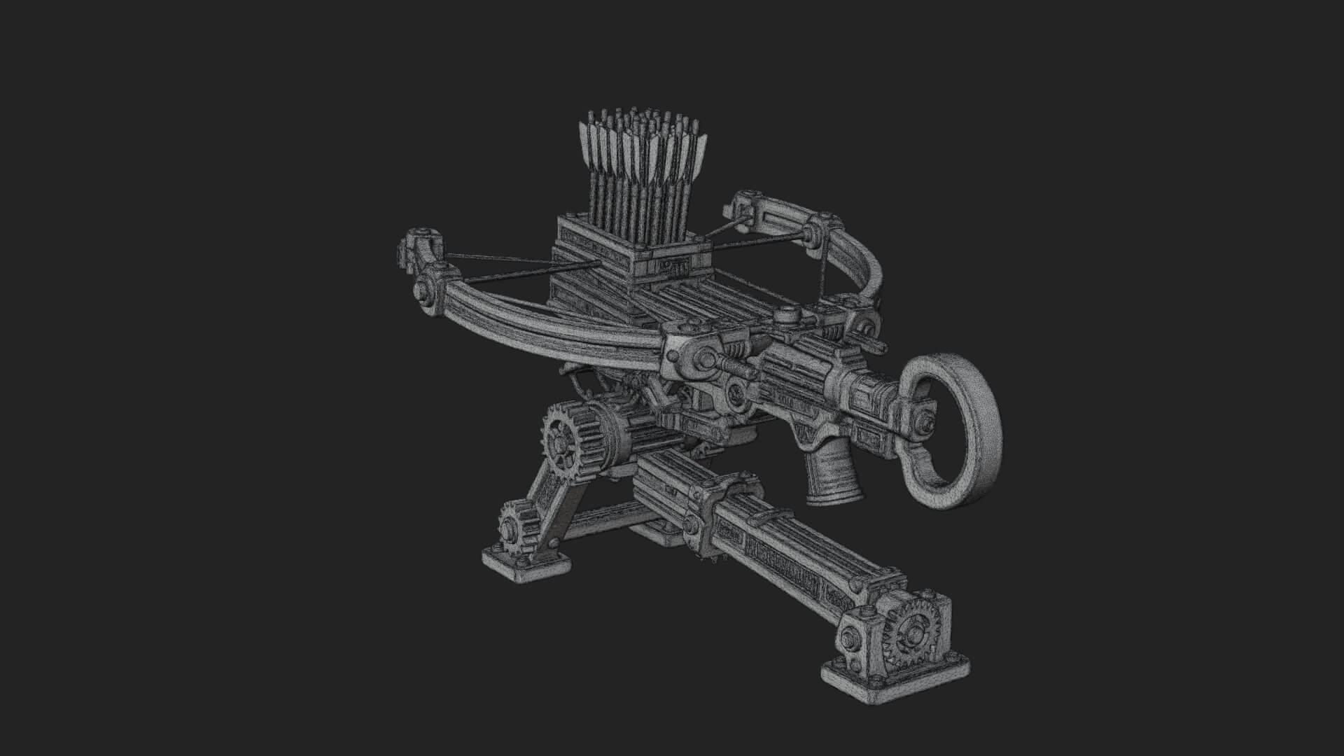 Siege Ballista Model Design 12 3D Print Model 3D Model