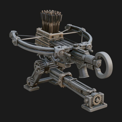 Siege Ballista Model Design 12 3D Print Model