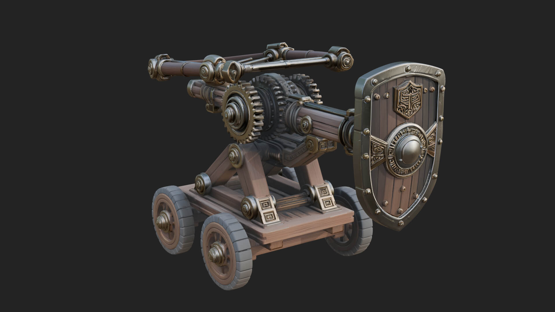 Siege Ballista Model Design 13 3D Print Model 3D Model