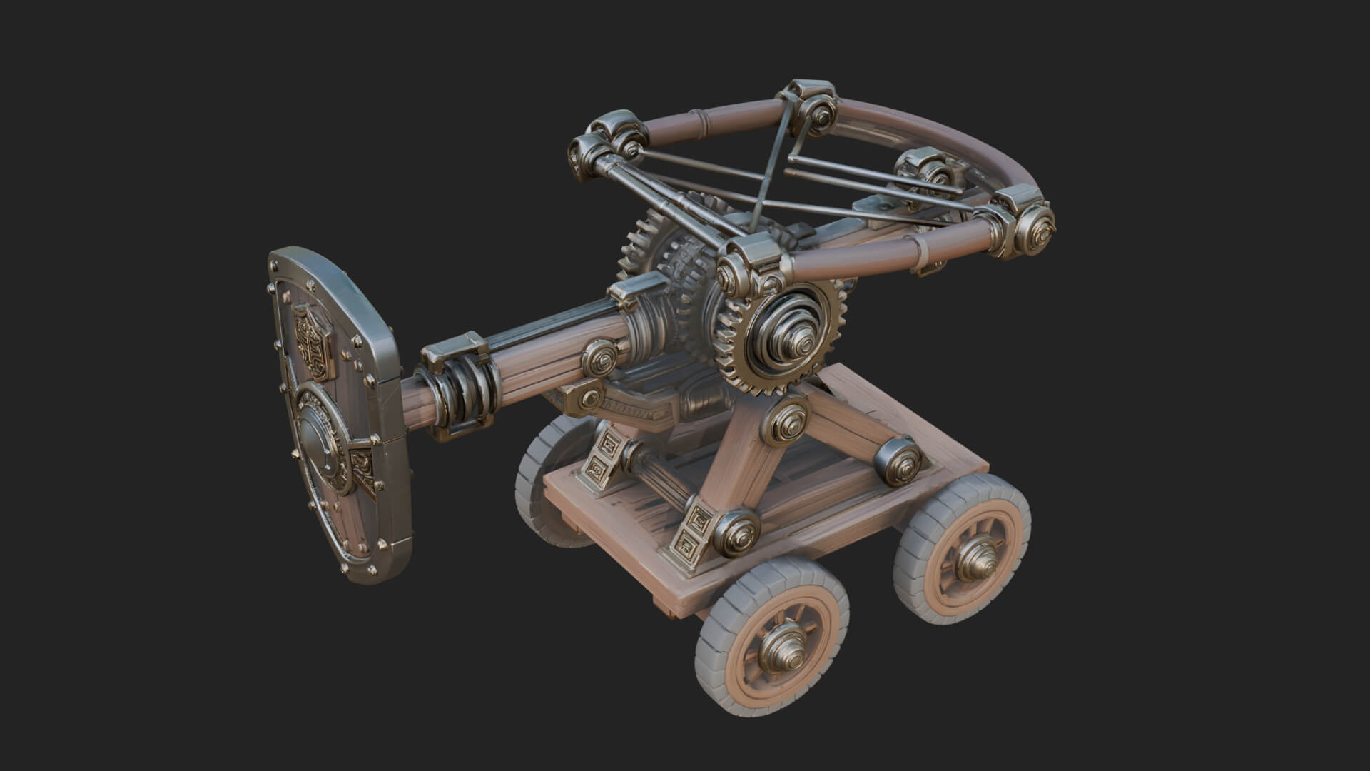 Siege Ballista Model Design 13 3D Print Model 3D Model