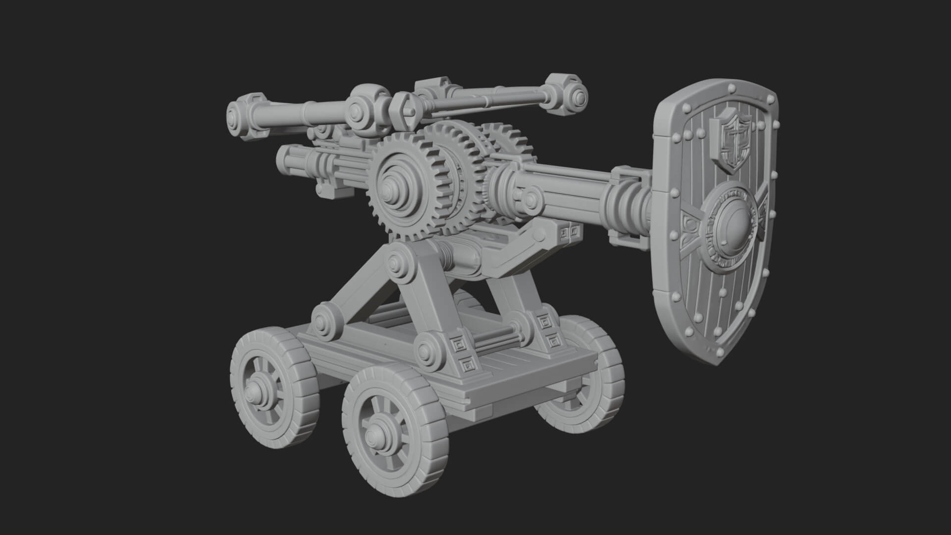 Siege Ballista Model Design 13 3D Print Model 3D Model