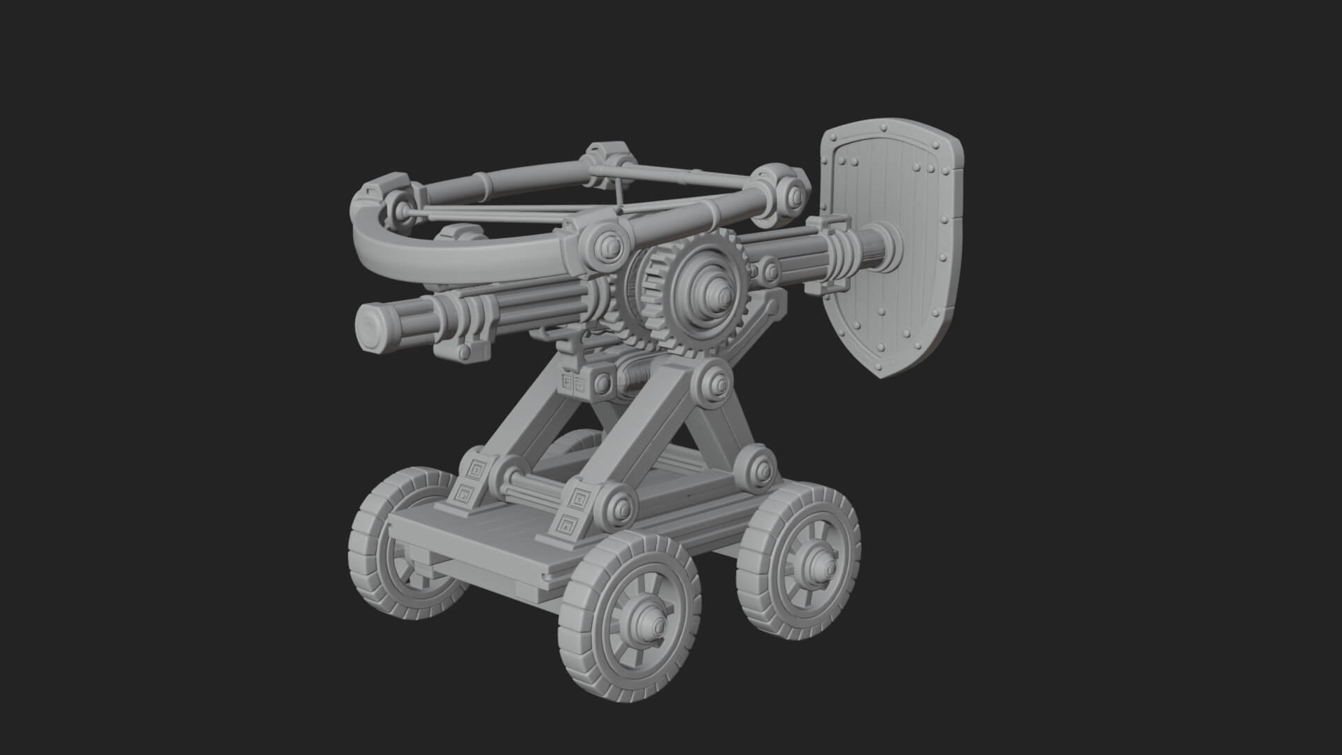 Siege Ballista Model Design 13 3D Print Model 3D Model